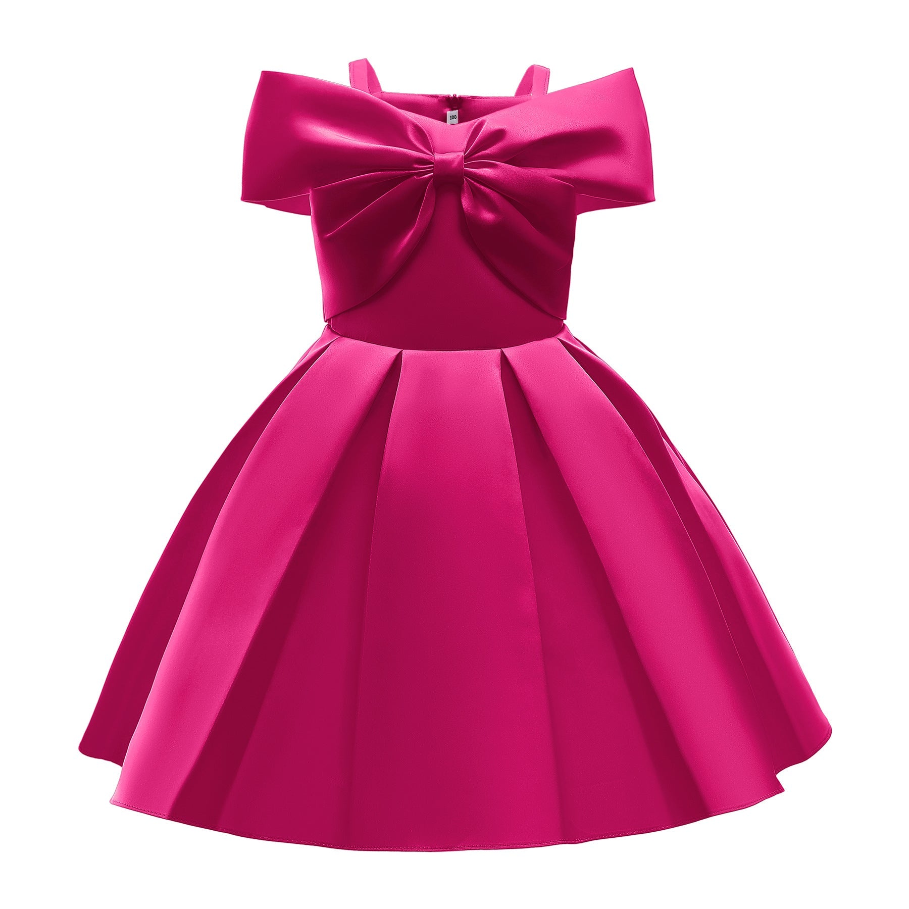 Baby Girl Solid Color Sling Princess Fashion Dress Children’s Formal Dress, MyKids-USA®, Baby & Toddler Dresses, MyKids-USA - Size/Age - 100 (2-3Y) - Color - Pink -  -  - JM2206101956