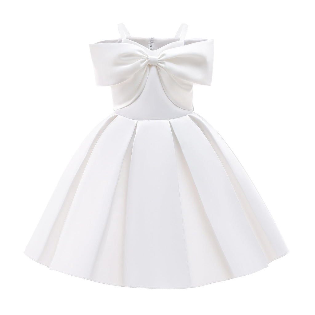 Baby Girl Solid Color Sling Princess Fashion Dress Children’s Formal Dress, MyKids-USA®, Baby & Toddler Dresses, MyKids-USA - Size/Age - 100 (2-3Y) - Color - White -  -  - JM2206101956