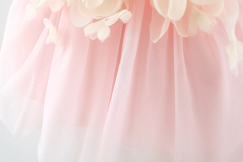 Baby Girl Flower Patched Princess Dress
