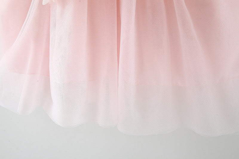 Baby Girl Flower Patched Princess Dress