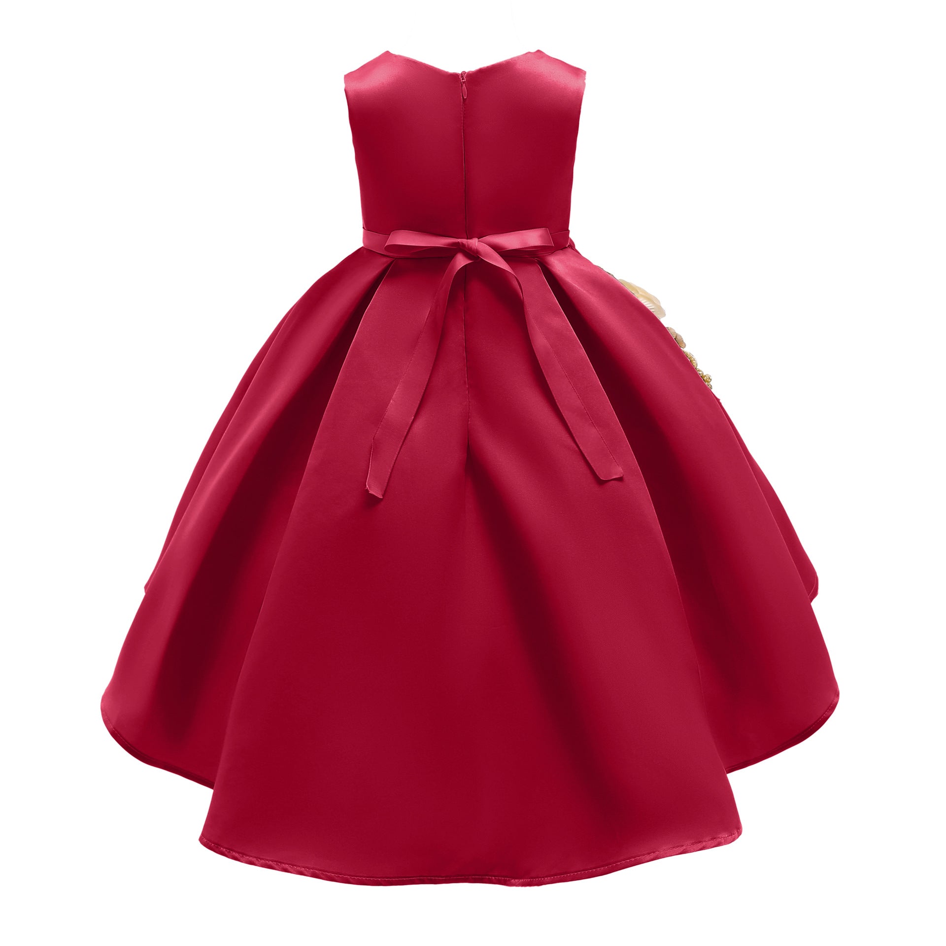 Baby Girl Flower Embroidered Pattern Vest Formal Dress Birthday Dress, MyKids-USA®, Baby & Toddler Dresses, MyKids-USA -  -  -  -  -  -  - 