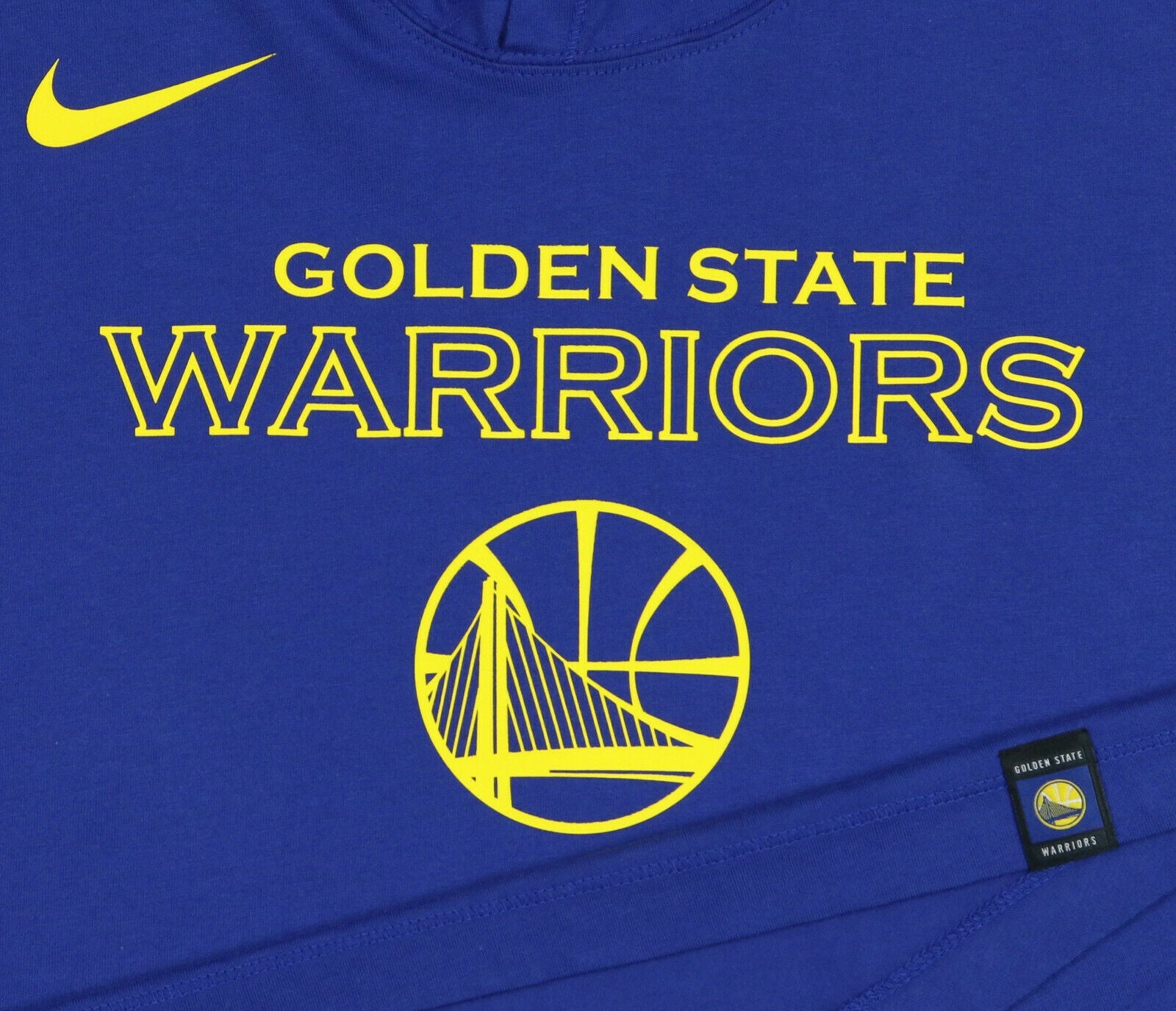 [AQ7007-495] Mens Nike NBA Golden State Warriors Hooded T-Shirt by SNEAKAR