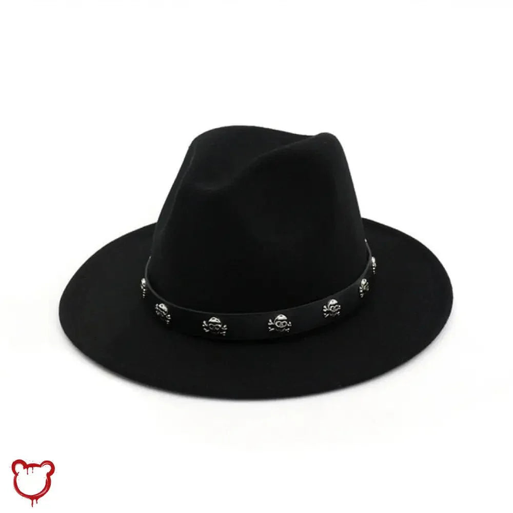 Skull Fedora in Multiple Colors - The Cursed Closet