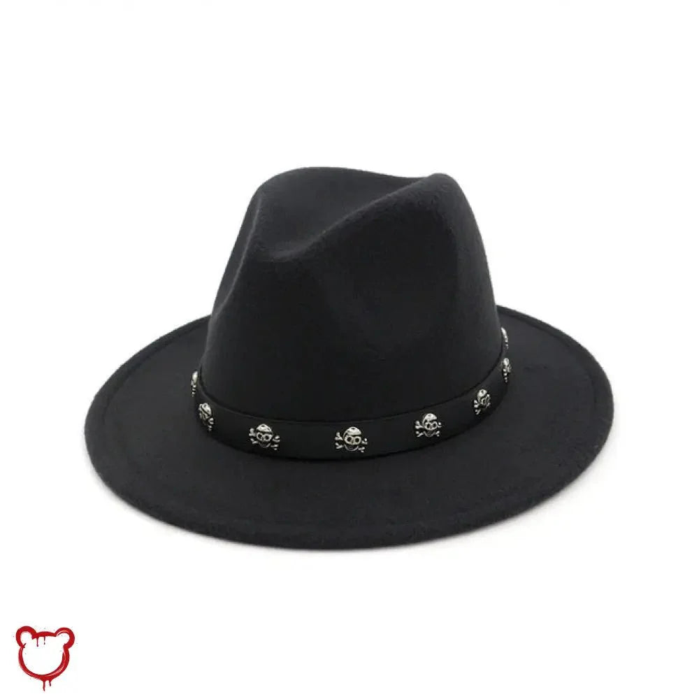 Skull Fedora in Multiple Colors - The Cursed Closet