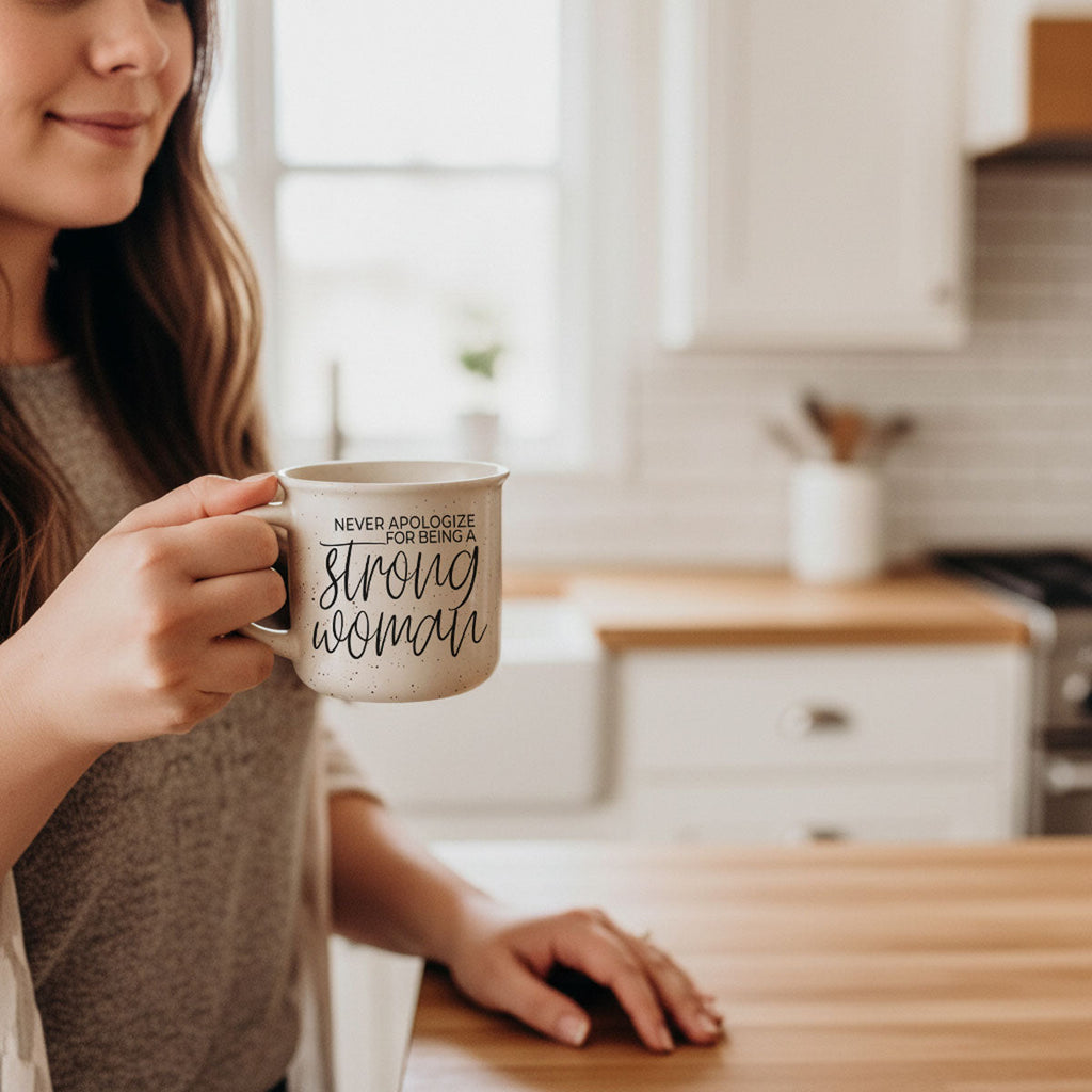 strong woman mug for female entrepreneur
feminist coffee cup for office desk
inspirational morning mug for confident women
self love strong woman affirmation mug
women’s empowerment gift coffee mug
microwave safe strong woman ceramic cup