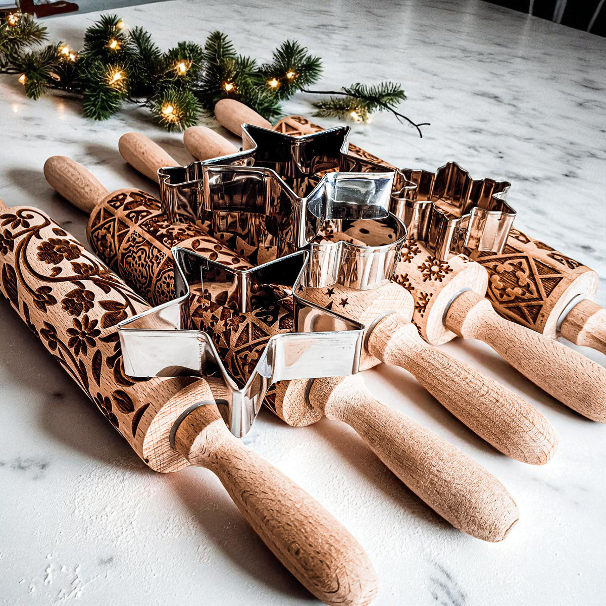 Christmas Rolling Pin Set | 10 Styles by Gia Roma