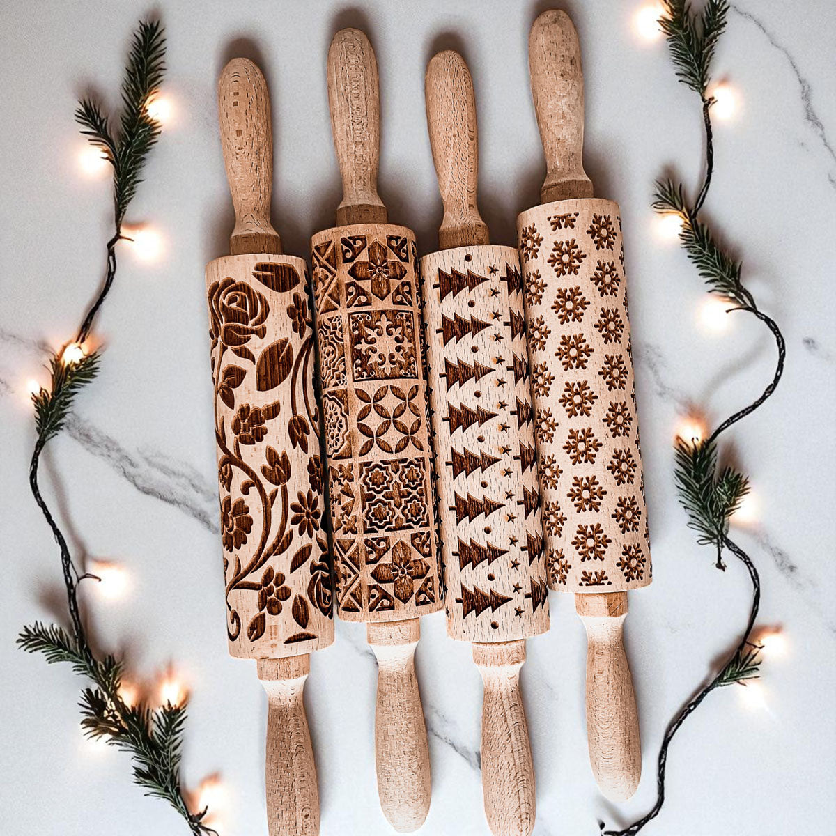 Christmas Rolling Pin Set | 10 Styles by Gia Roma