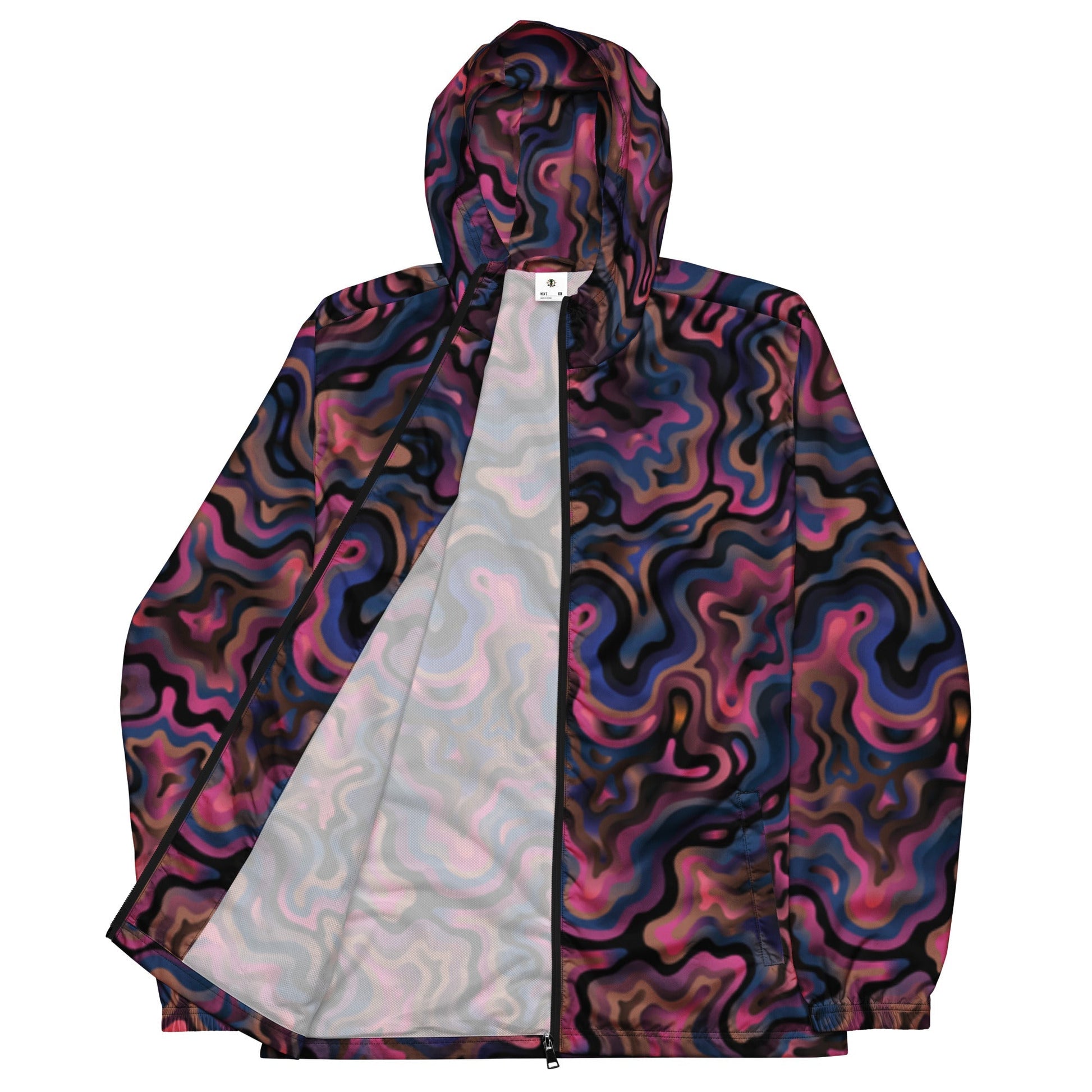 Men’s Tropical Florescent Windbreaker - Sustainable Jacket from Tropical Seas Clothing 