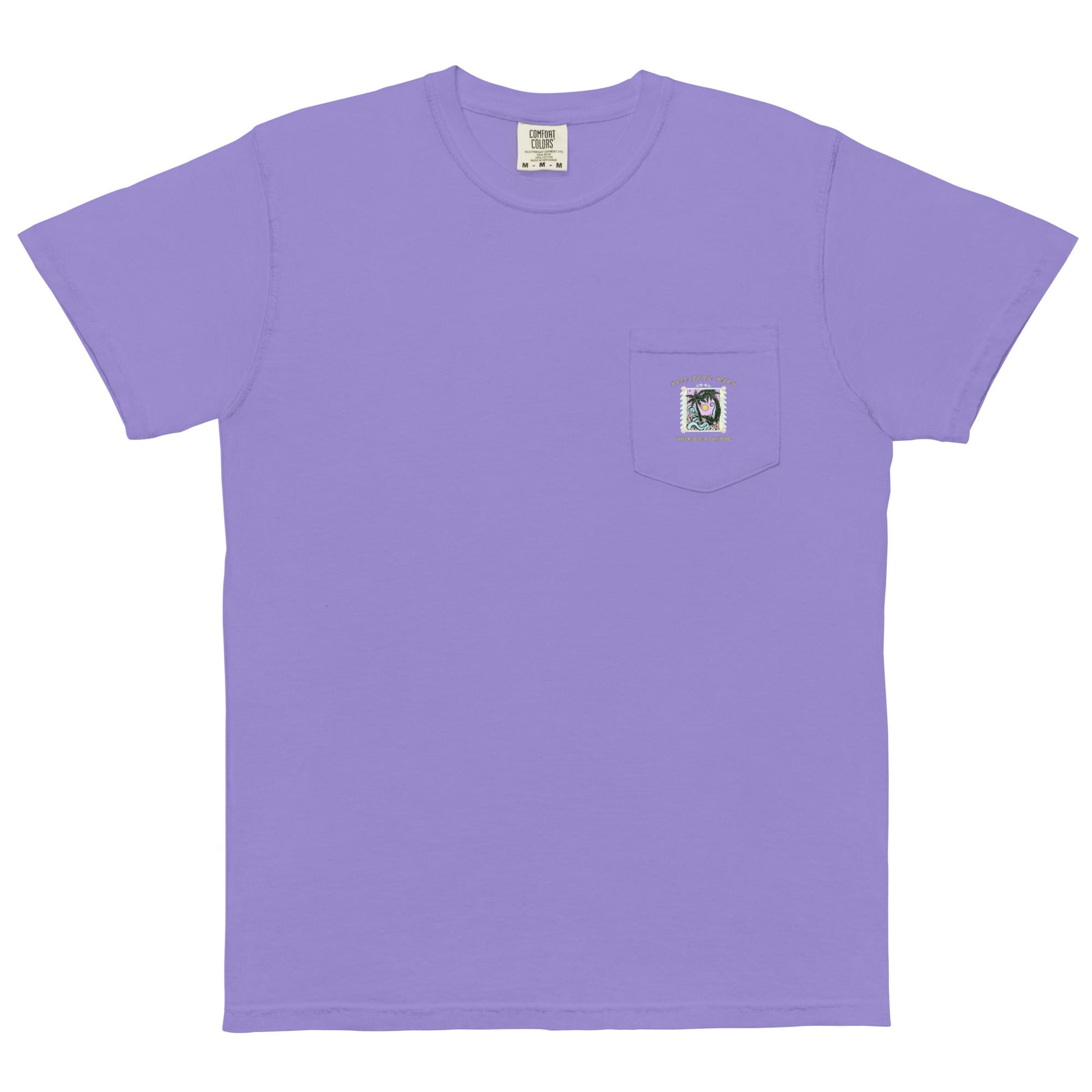 Men's Free Your Mind pocket t-shirt - Sustainable T-shirt from Tropical Seas Clothing 