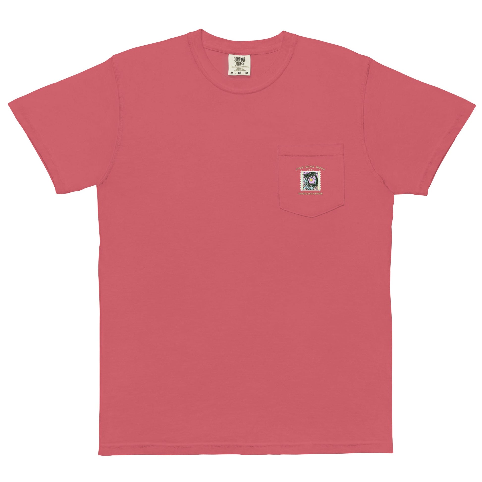 Men's Free Your Mind pocket t-shirt - Sustainable T-shirt from Tropical Seas Clothing 