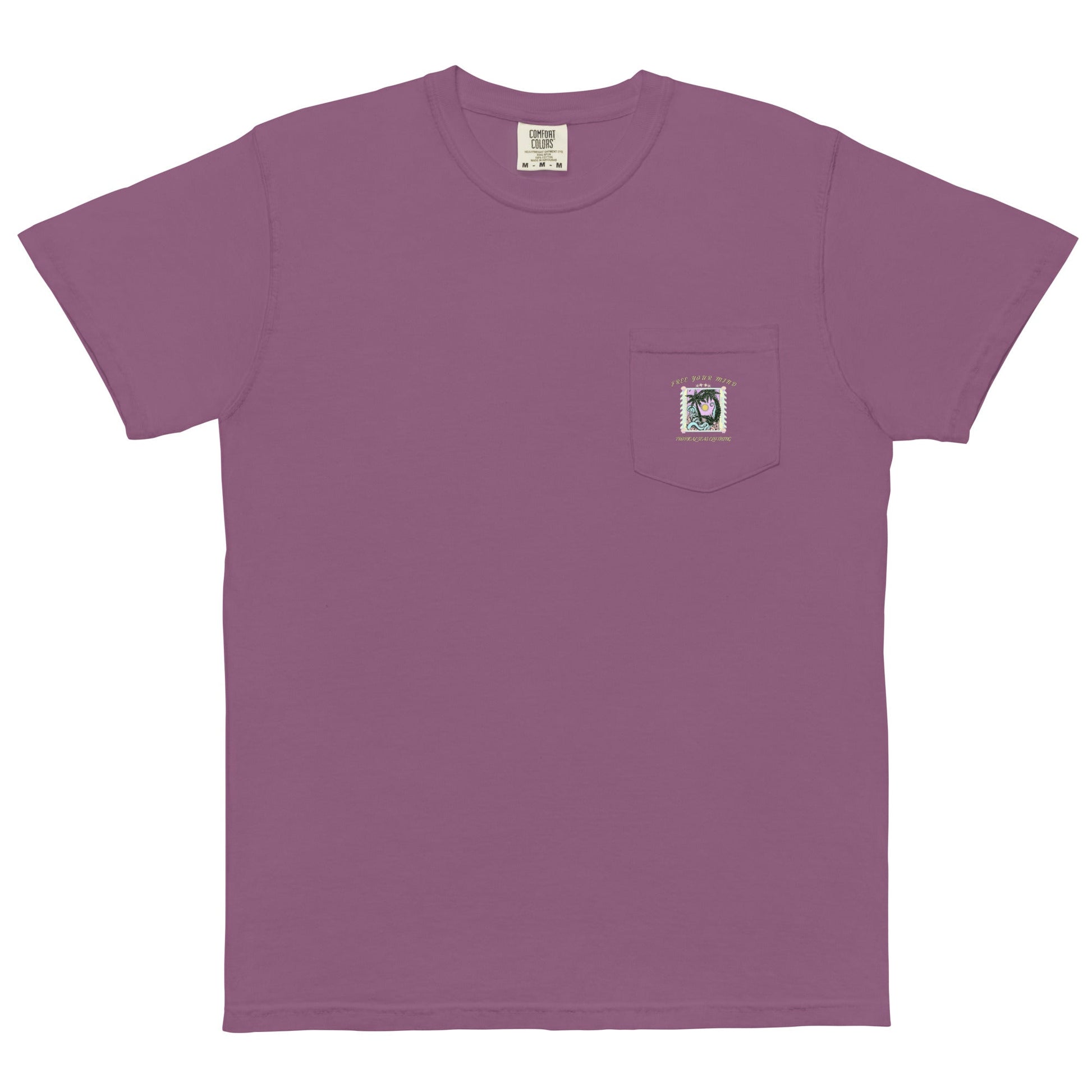 Men's Free Your Mind pocket t-shirt - Sustainable T-shirt from Tropical Seas Clothing 