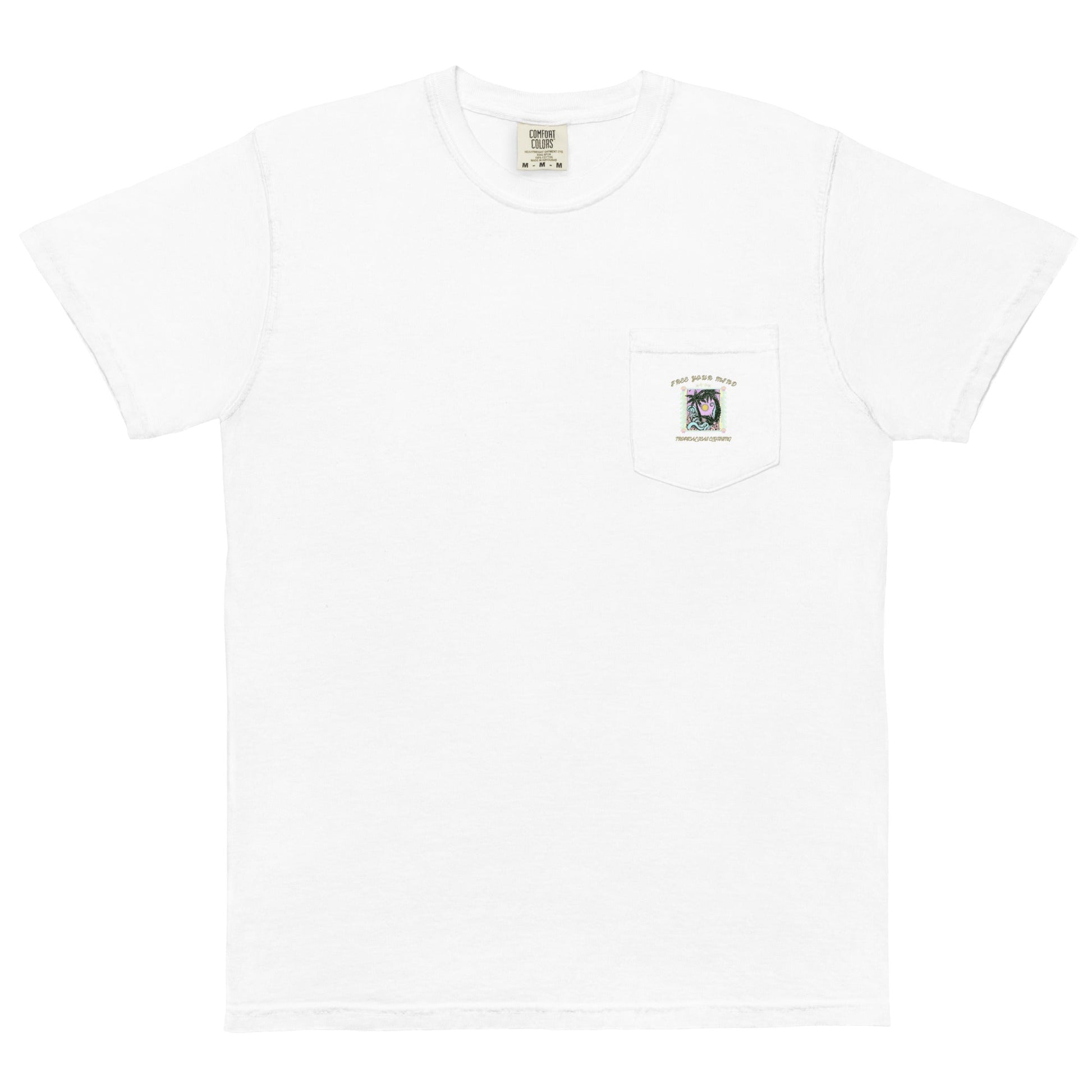 Men's Free Your Mind pocket t-shirt - Sustainable T-shirt from Tropical Seas Clothing 
