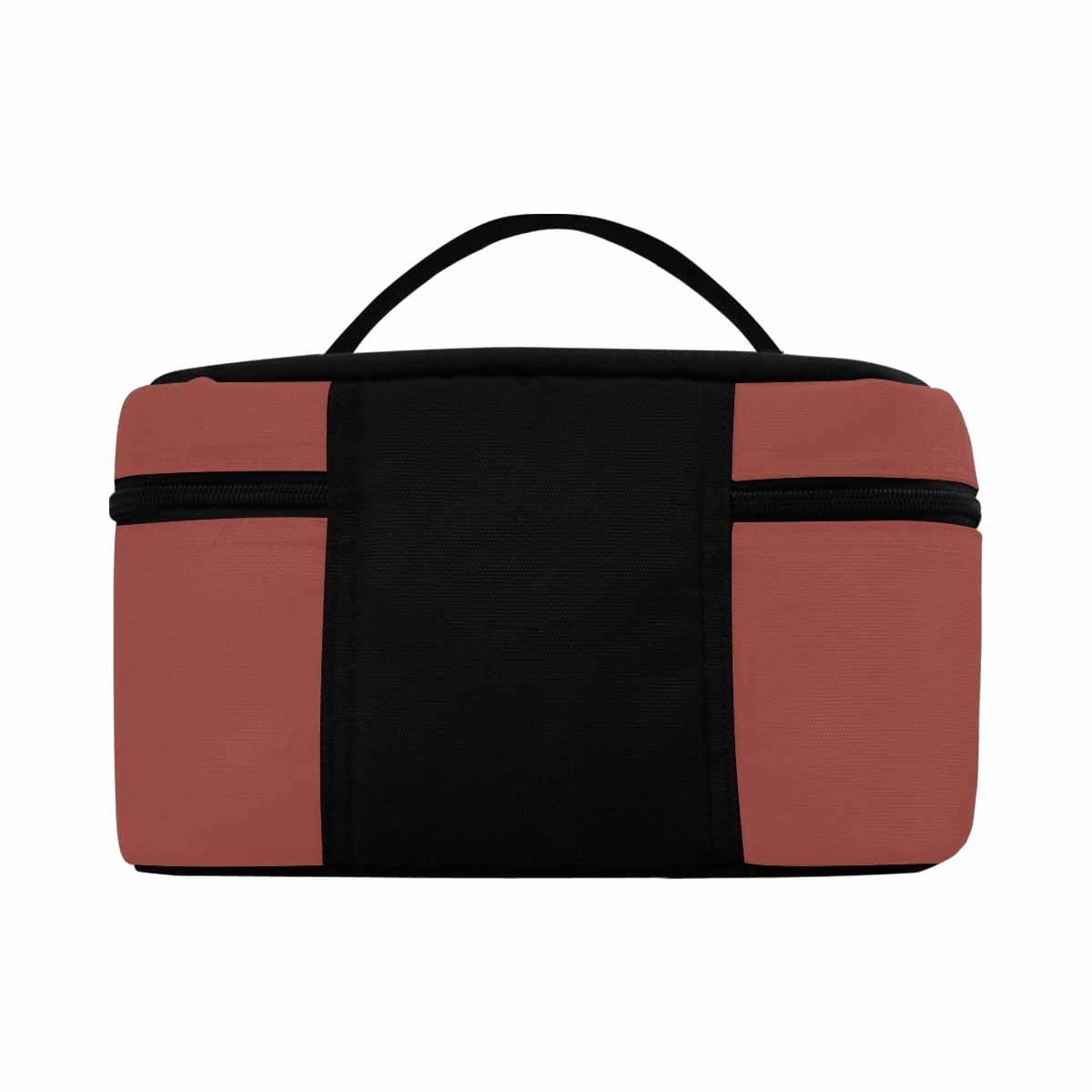 Cosmetic Bag - Cognac Red Travel Case - Bags/Cosmetic Bags