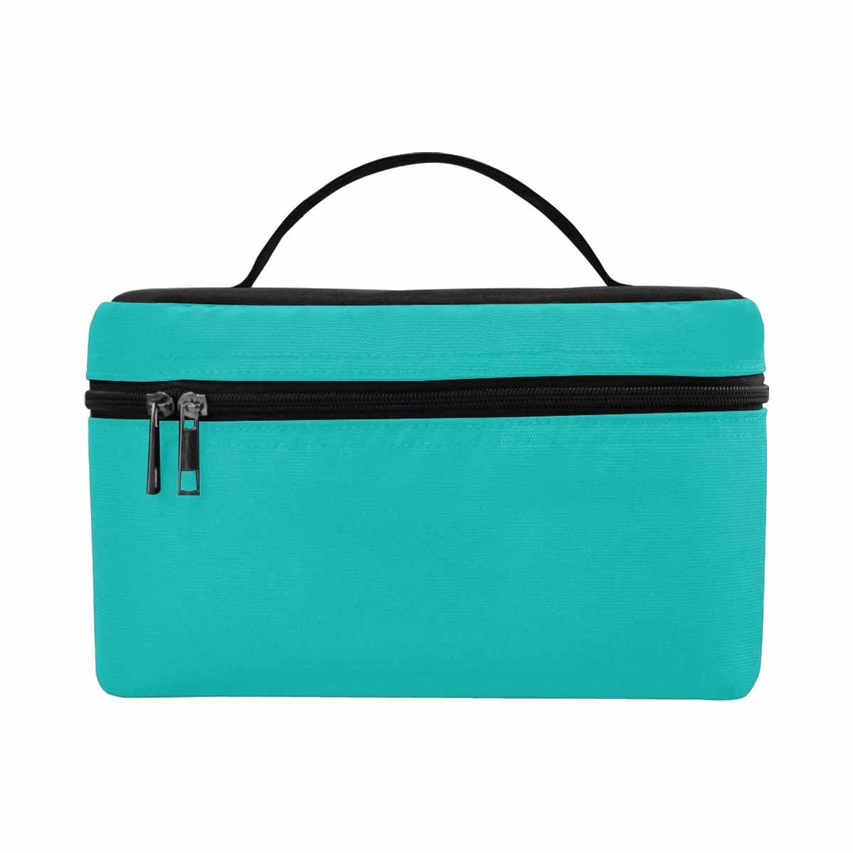 Cosmetic Bag - Greenish Blue Travel Case - Bags/Cosmetic Bags