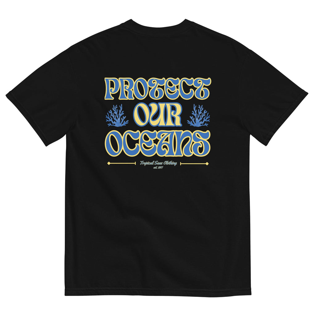 Men’s Save Our Oceans Heavyweight T-shirt - Sustainable T-shirt from Tropical Seas Clothing 