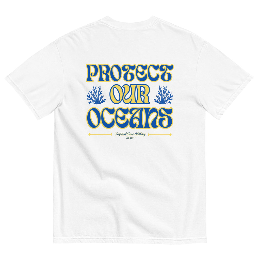 Men’s Save Our Oceans Heavyweight T-shirt - Sustainable T-shirt from Tropical Seas Clothing 
