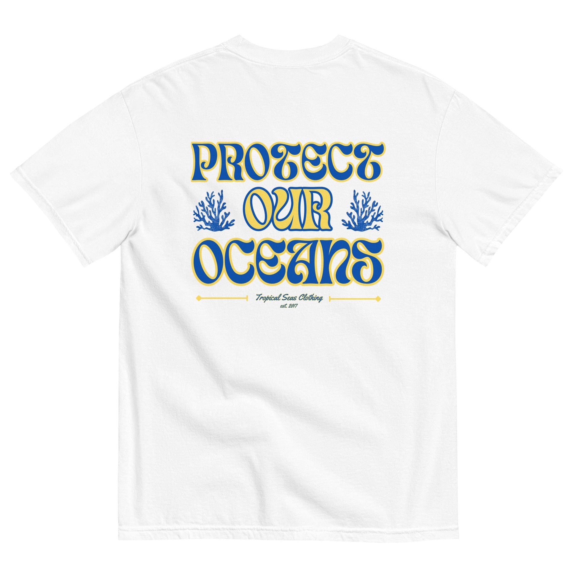Men’s Save Our Oceans Heavyweight T-shirt - Sustainable T-shirt from Tropical Seas Clothing 
