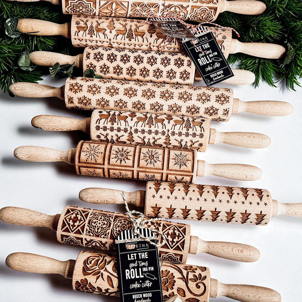 Christmas Rolling Pin Set | 10 Styles by Gia Roma