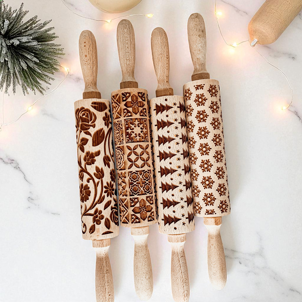 Christmas Rolling Pin Set | 10 Styles by Gia Roma