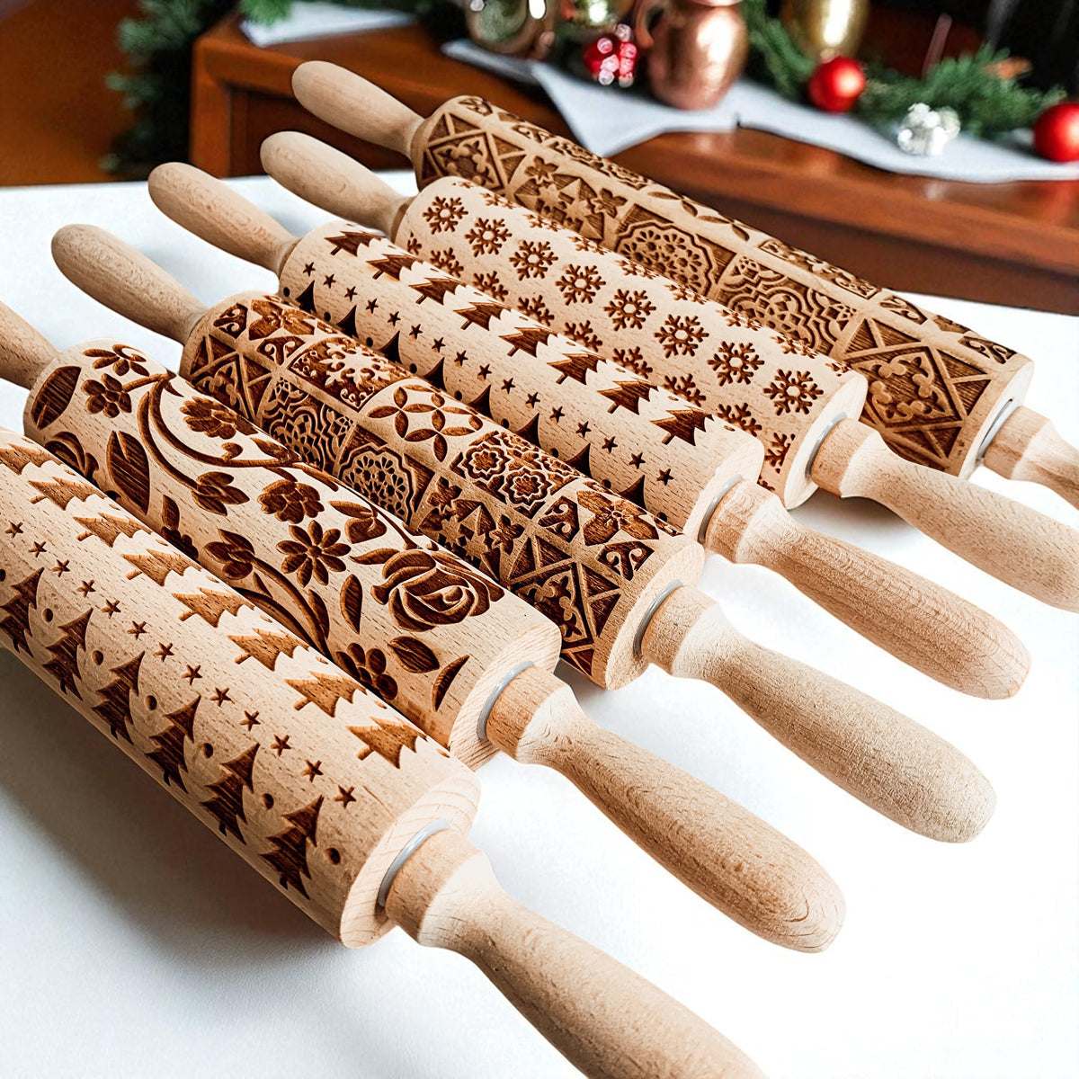 Christmas Rolling Pin Set | 10 Styles by Gia Roma