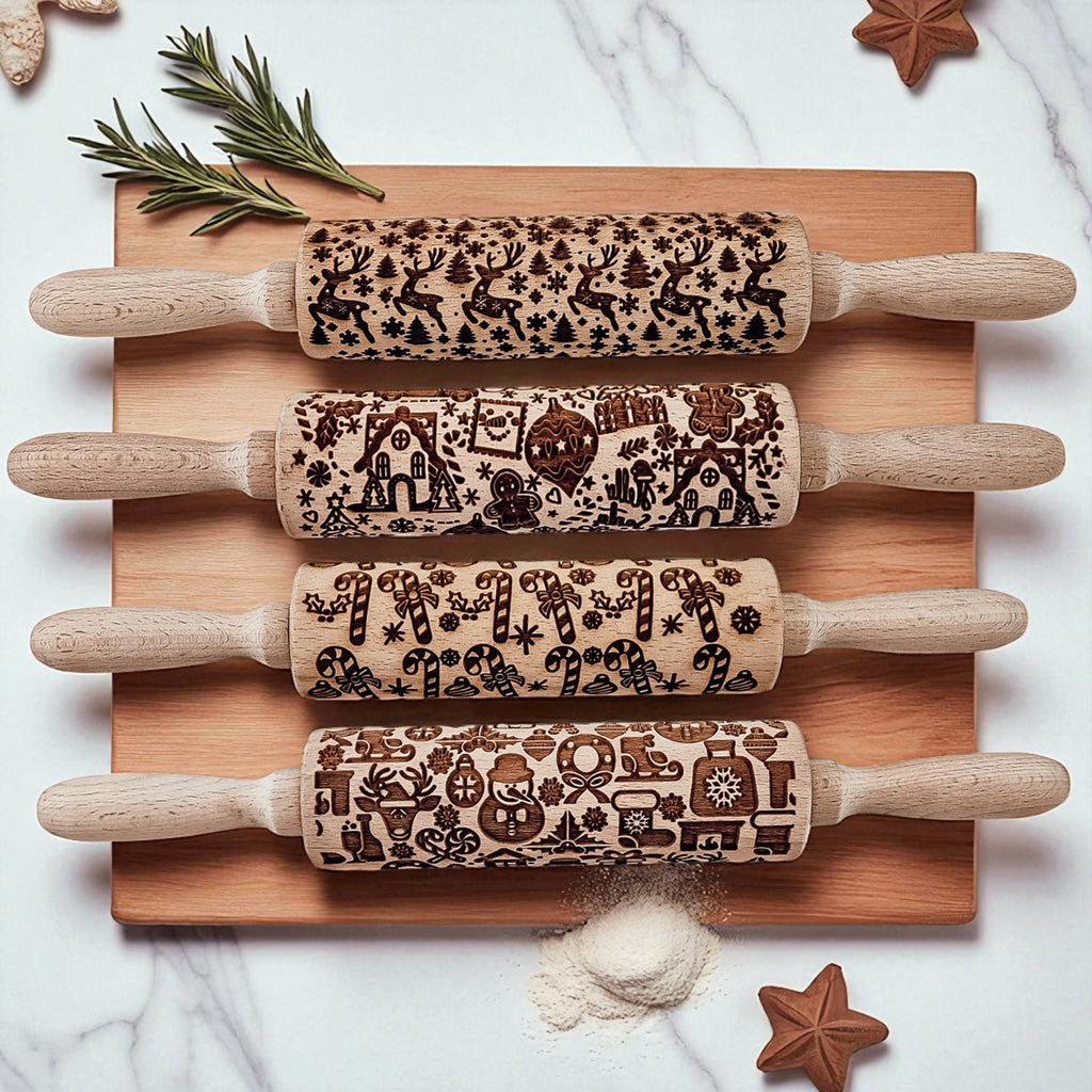 Christmas Rolling Pin Set | 10 Styles by Gia Roma