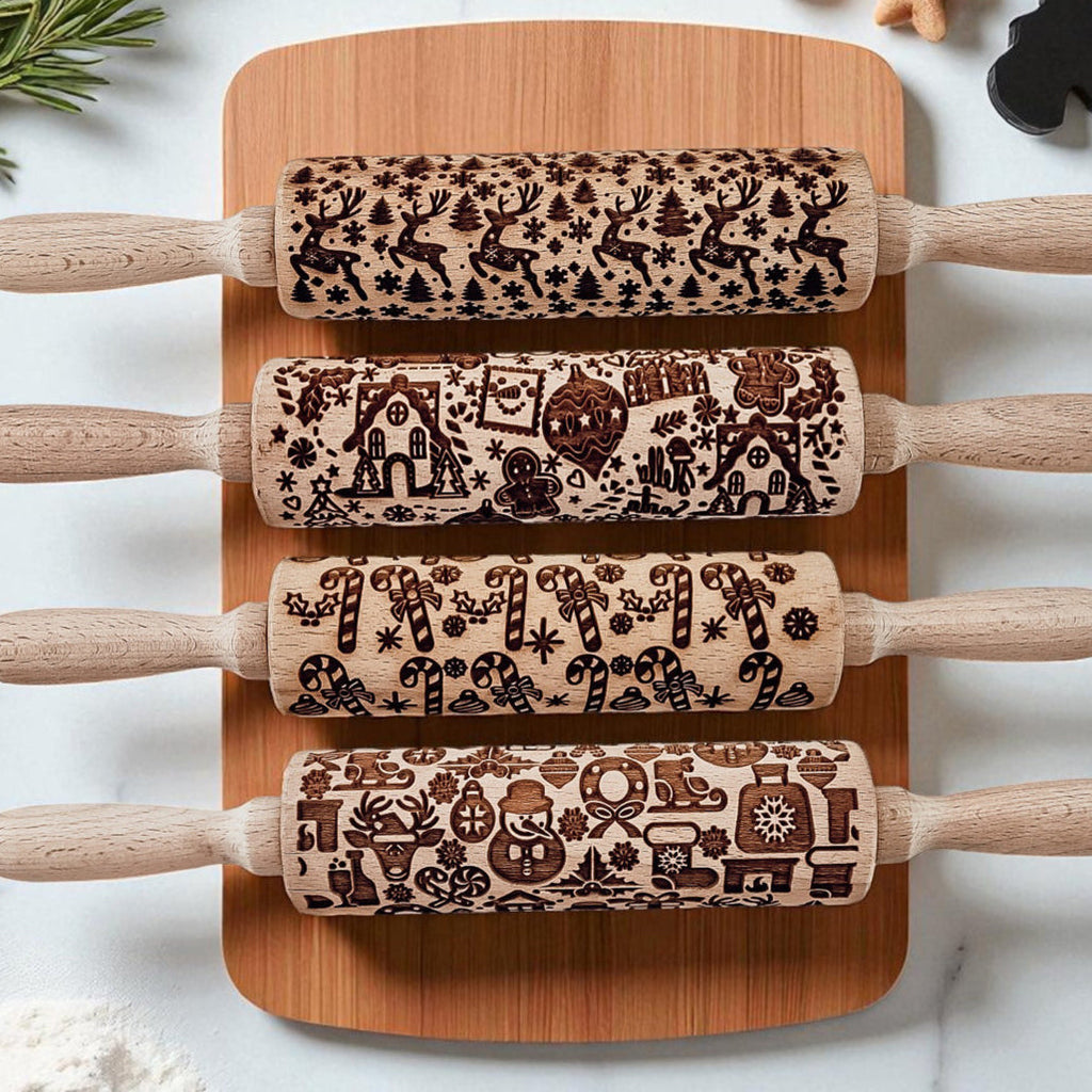 Christmas Rolling Pin Set | 10 Styles by Gia Roma