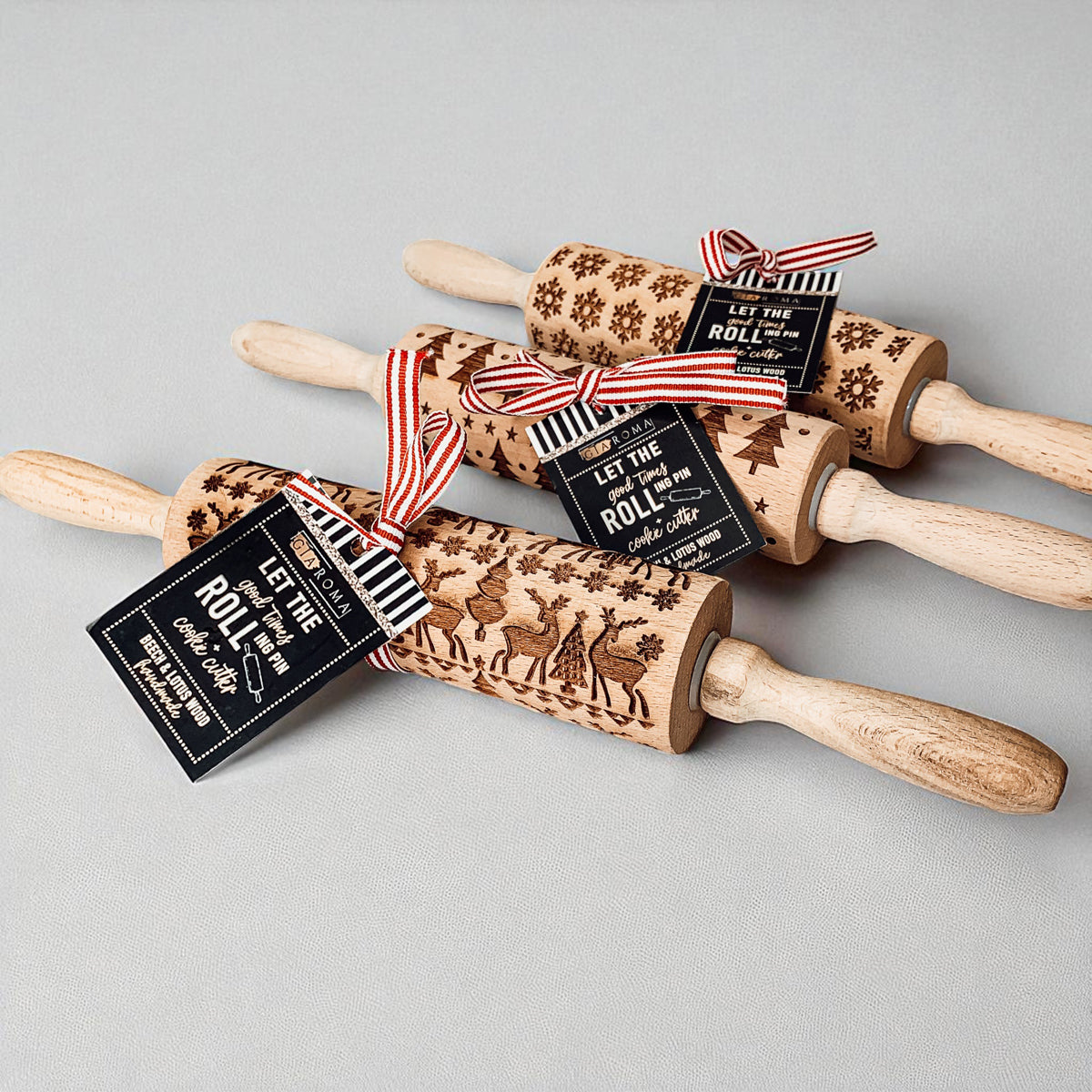 Christmas Rolling Pin Set | 10 Styles by Gia Roma