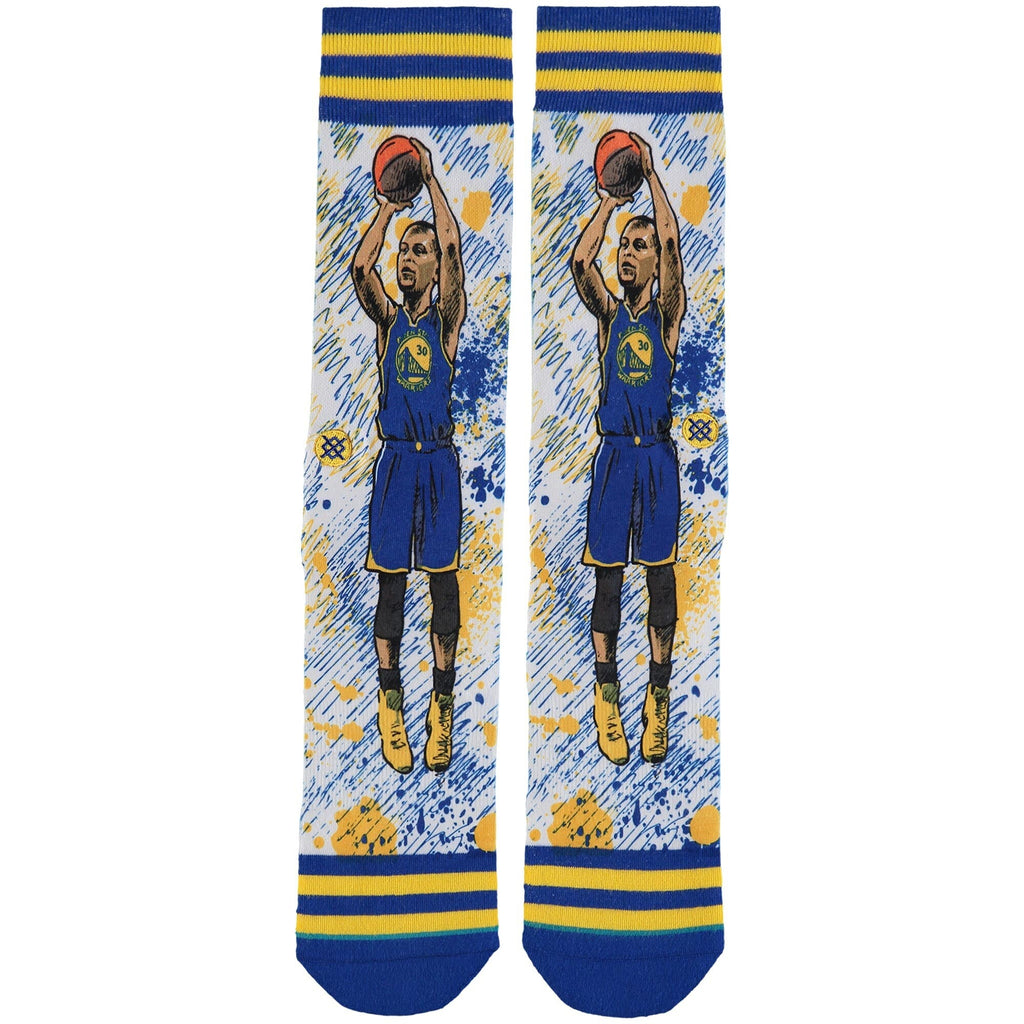[M548A17TFC-BLU] MENS STANCE NBA GOLDEN STATE WARRIORS STHEPEN CURRY SOCKS by SNEAKAR